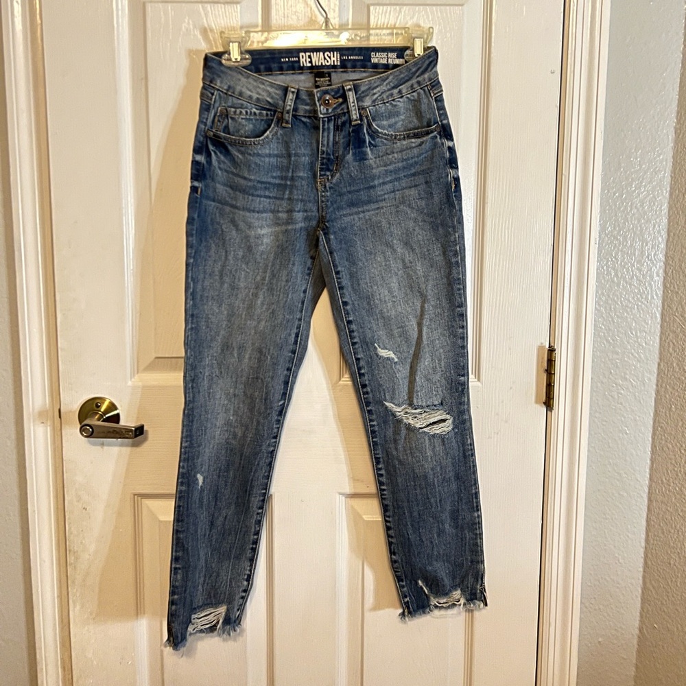ripped jeans dark wash